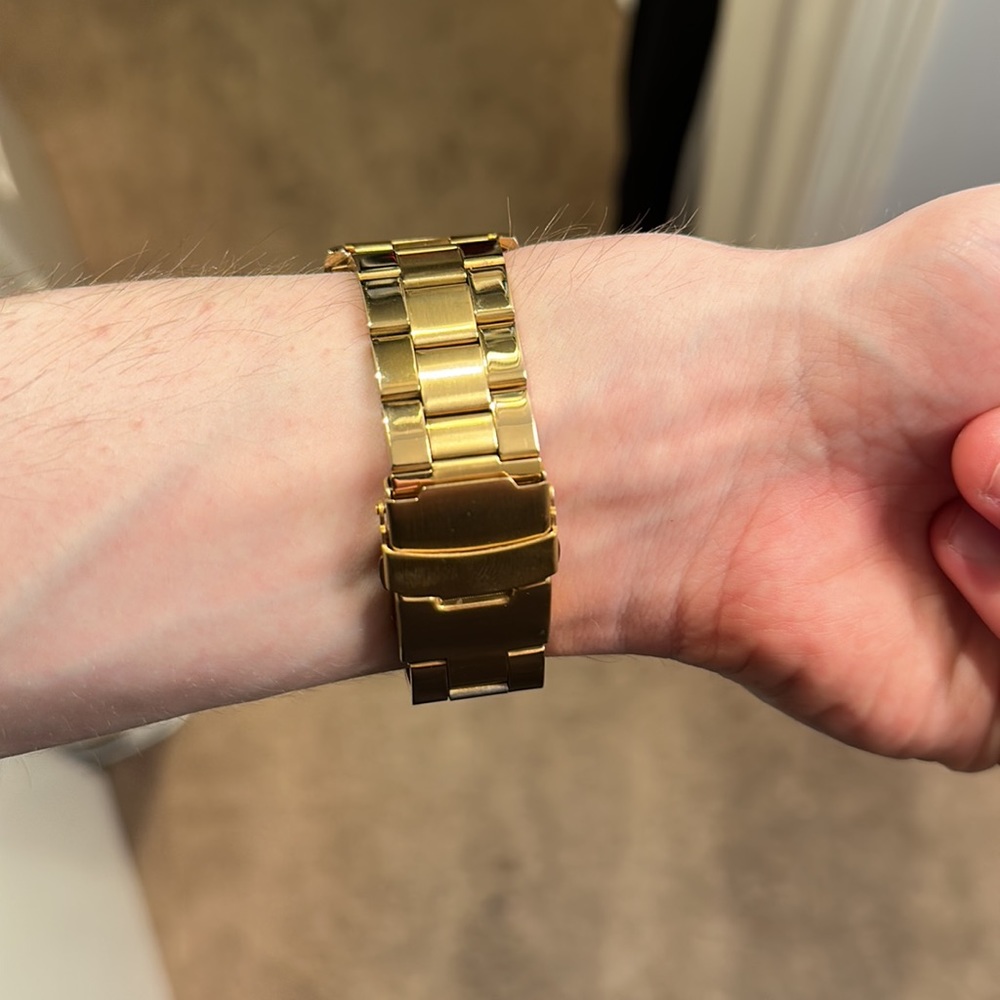 Men Gold Automatic Watch - Picture 3 of 4